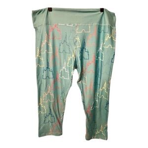 Disney Castle Outline Crop Leggings
